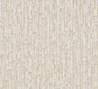 Mustertapete Streifenstruktur Beige Natur - 10,05 m x 0,53 m