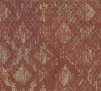 Mustertapete Ornament Rot-Beige Vintage - 10,05 m x 0,53 m