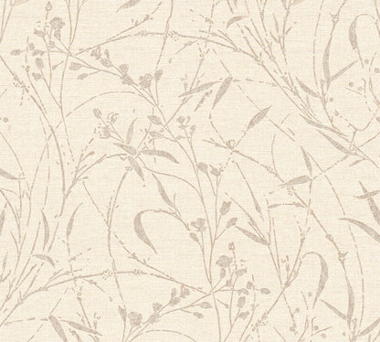 Livingwalls Vibes & Styles Fee - Wild Free Wildblumen Beige - 10,05 m x 0,53 m