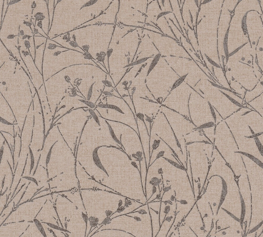 Livingwalls Vibes & Styles Fee - Wild Free Wildblumen Braun - 10,05 m x 0,53 m