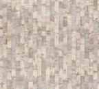 Mustertapete Holzpaneele Naturbeige - 10,05 m x 0,53 m