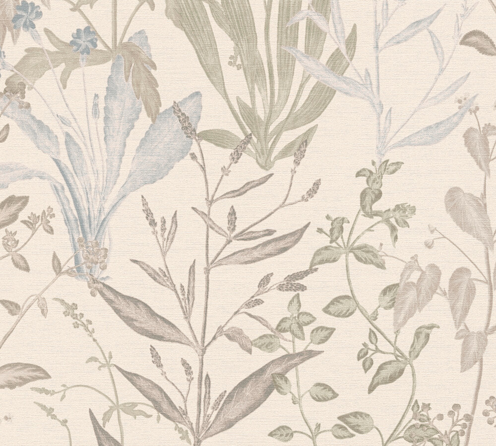 Livingwalls Vibes & Styles Elodie - Maison Botanique Blätter Creme - 10,05 m x 0,53 m