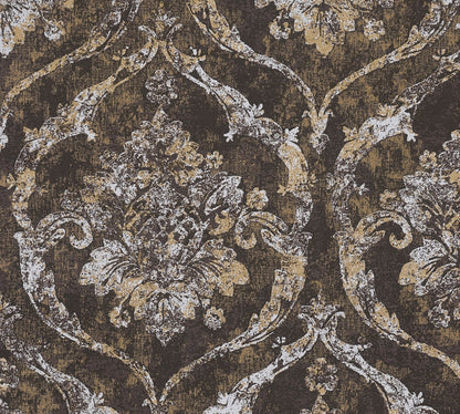 Livingwalls Vibes & Styles Davide - Maison Du Temps Ornament Schwarz - 10,05 m x 0,53 m