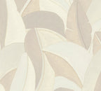 Mustertapete Bananenblätter Sand-Beige - 10,05 m x 0,53 m