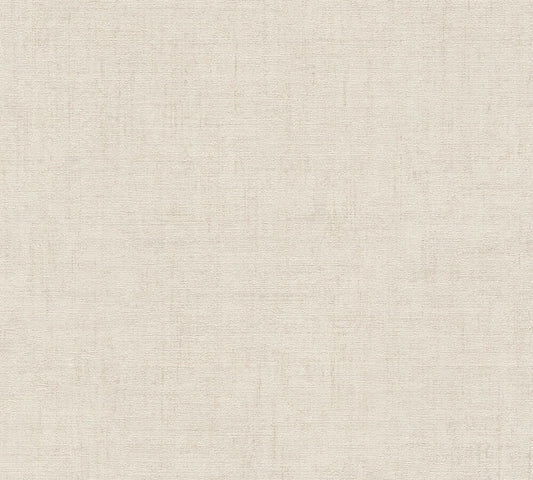 Strukturtapete Leinenoptik Beige Zeitlos
