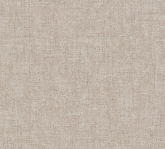 Strukturtapete Leinenoptik Taupe Elegant