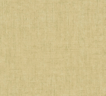 Mustertapete Leinenoptik Goldbeige Elegant - 10,05 m x 0,53 m