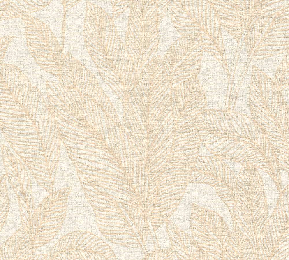 Livingwalls CosmoLiving Golden Fern-Glow Botanic Beige - 10,05 m x 0,53 m