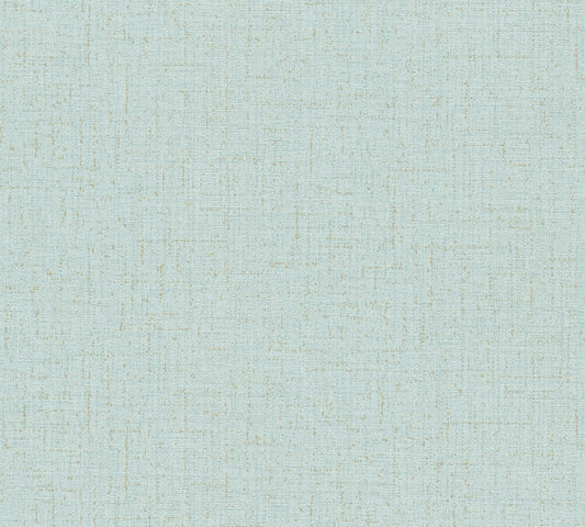 Livingwalls CosmoLiving Vliestapete Metallic Effekt Aqua Gold - 10,05 m x 0,53 m