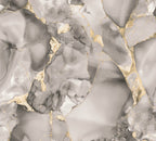 Mustertapete Marmor-Optik Taupe & Gold - 10,05 m x 0,53 m