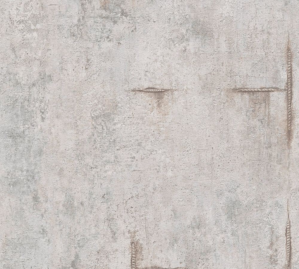 Livingwalls CosmoLiving Graphite Groove-Edge Industrial Grau  - 10,05 m x 0,53 m