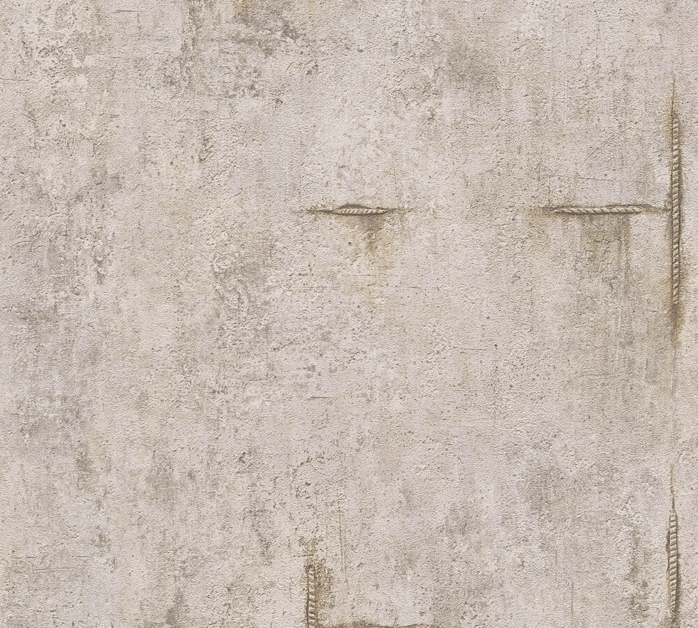 Livingwalls CosmoLiving Graphite Groove-Edge Industrial Grau Metallic - 10,05 m x 0,53 m