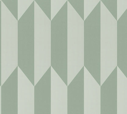 Livingwalls CosmoLiving Graphic Groove-Playful geometrisch Grün - 10,05 m x 0,53 m