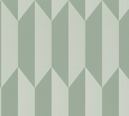 Livingwalls CosmoLiving Graphic Groove-Playful geometrisch Grün - 10,05 m x 0,53 m