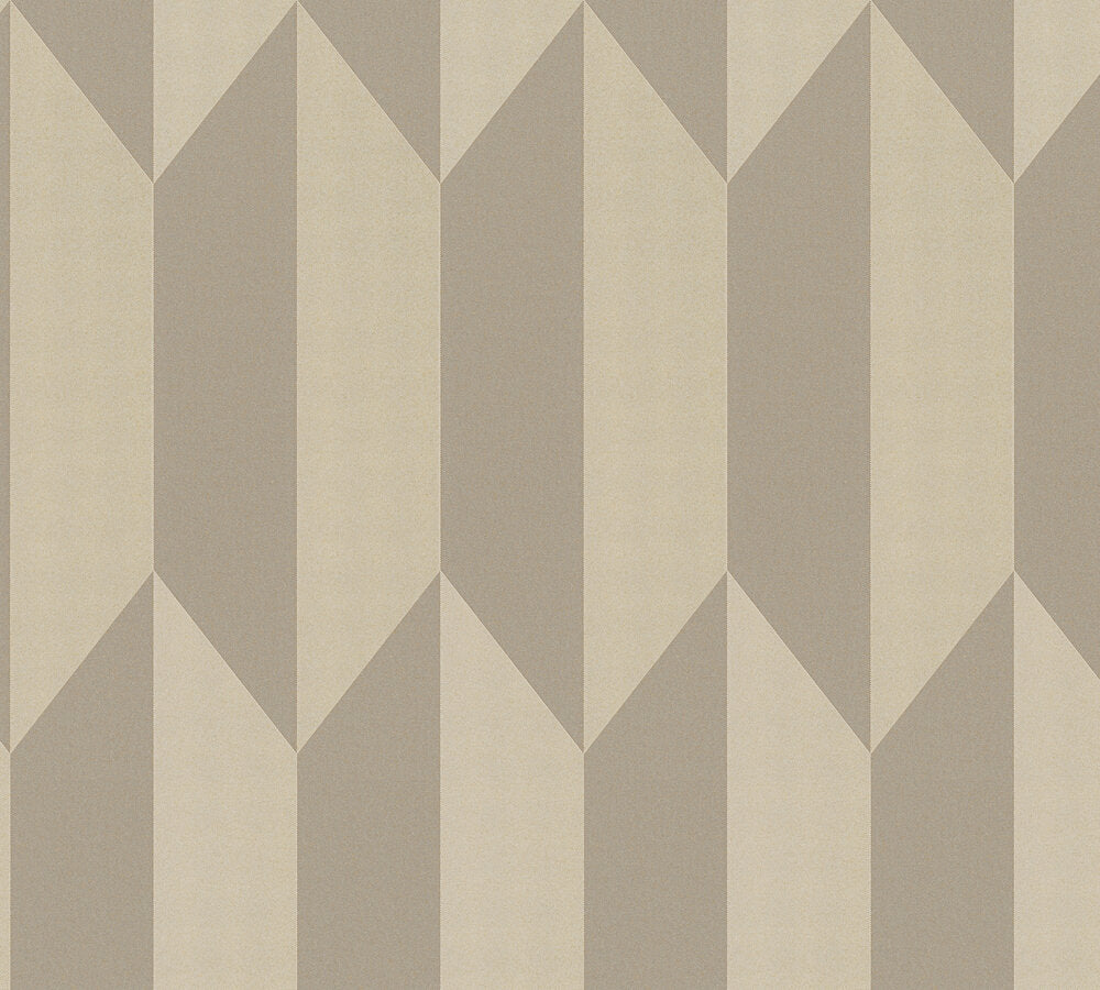 Livingwalls CosmoLiving Graphic Groove-Playful geometrisch Champagner - 10,05 m x 0,53 m