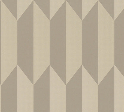 Livingwalls CosmoLiving Graphic Groove-Playful geometrisch Champagner - 10,05 m x 0,53 m