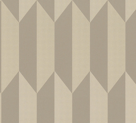 Livingwalls CosmoLiving Graphic Groove-Playful geometrisch Champagner - 10,05 m x 0,53 m