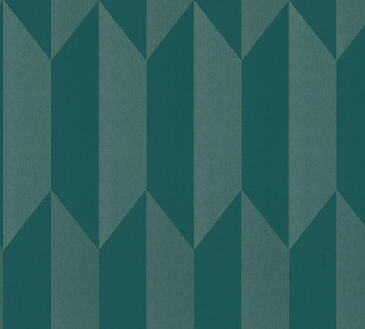 Livingwalls CosmoLiving Graphic Groove-Playful geometrisch Blau - 10,05 m x 0,53 m