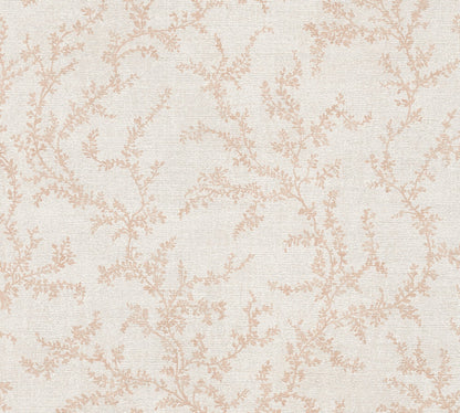 Mustertapete Blätterranken Rosé - 10,05 m x 0,53 m