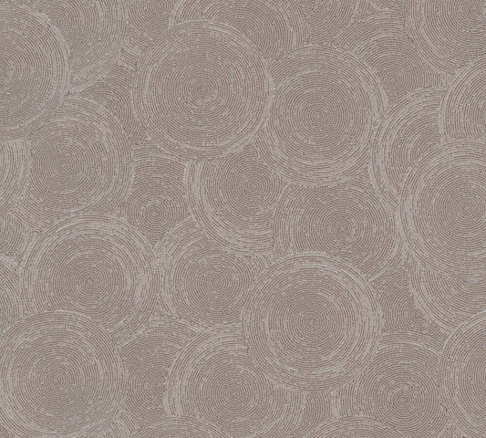 Strukturtapete Seil-Spiralen Taupe