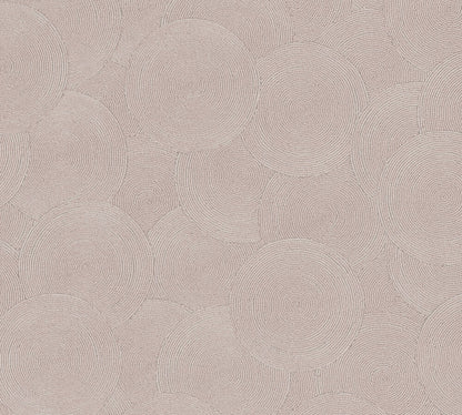 Mustertapete Seil-Spiralen Altrosa - 10,05 m x 0,53 m