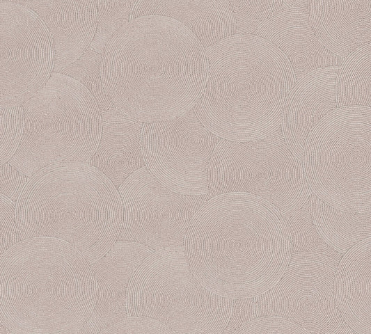Strukturtapete Seil-Spiralen Altrosa