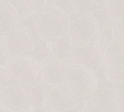 Mustertapete Seil-Spiralen Lichtgrau - 10,05 m x 0,53 m