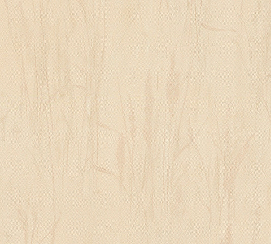Strukturtapete Gräser-Silhouette Apricot-Beige