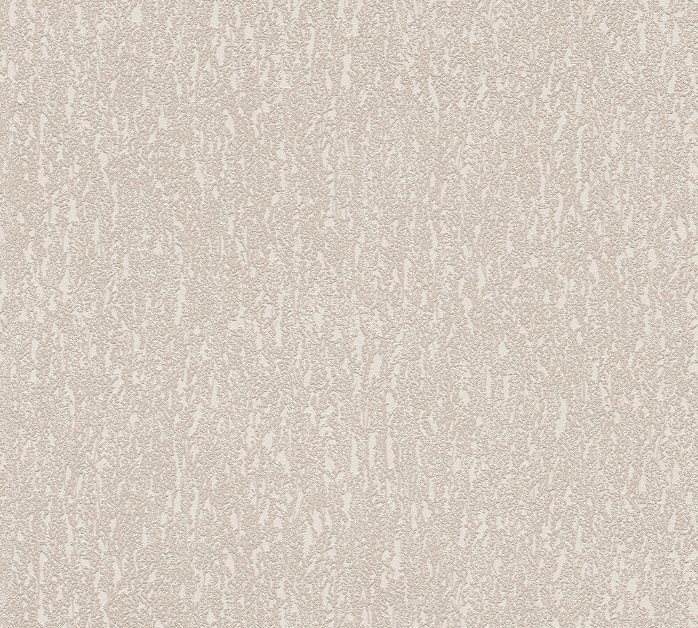 Mustertapete Natur-Struktur Beige-Grau - 10,05 m x 0,53 m