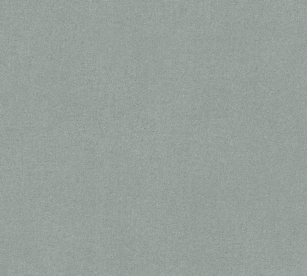 Mustertapete Leinen-Optik Blau-Grau - 10,05 m x 0,53 m