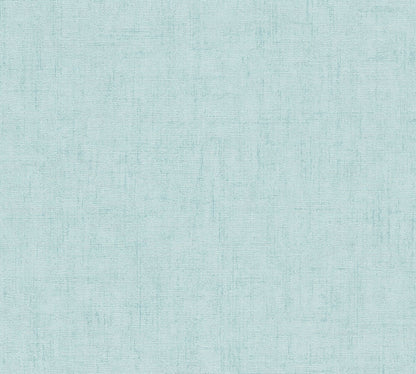 Livingwalls CosmoLiving Vliestapete Uni Aqua Blau - 10,05 m x 0,53 m