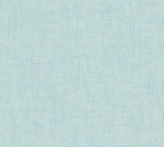 Livingwalls CosmoLiving Vliestapete Uni Aqua Blau - 10,05 m x 0,53 m