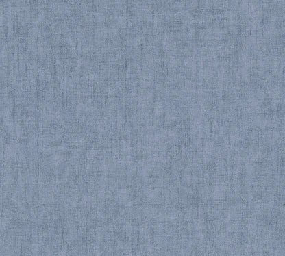 Livingwalls CosmoLiving Vliestapete Uni Denimblau - 10,05 m x 0,53 m