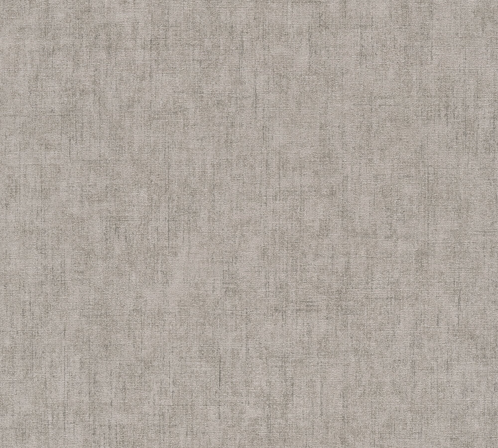 Livingwalls CosmoLiving Vliestapete Uni Taupe Grau - 10,05 m x 0,53 m