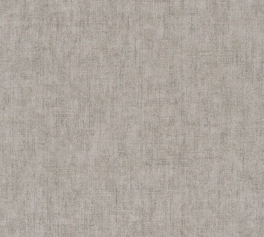 Livingwalls CosmoLiving Vliestapete Uni Taupe Grau - 10,05 m x 0,53 m