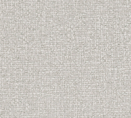 Livingwalls Vibes & Styles Jan - Stud!o Sense & Surface Geflecht Grau Weiß - 10,05 m x 0,53 m