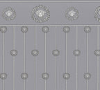 Versace  Grau Silber - 10,05 m x 1,06 m