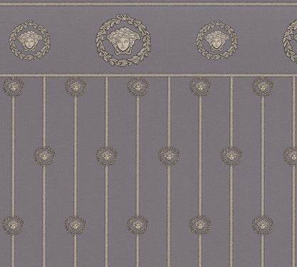 Versace  Grau Schwarz - 10,05 m x 1,06 m