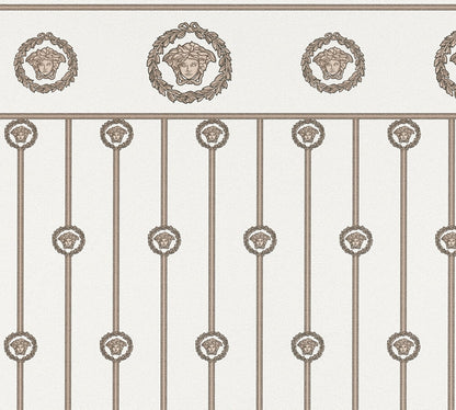 Versace  Weiß Beige - 10,05 m x 1,06 m