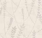 Mustertapete Gräser Creme-Mauve - 10,05 m x 0,53 m