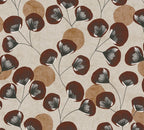 Mustertapete Ginkgo-Fächer Kastanienbraun - 10,05 m x 0,53 m