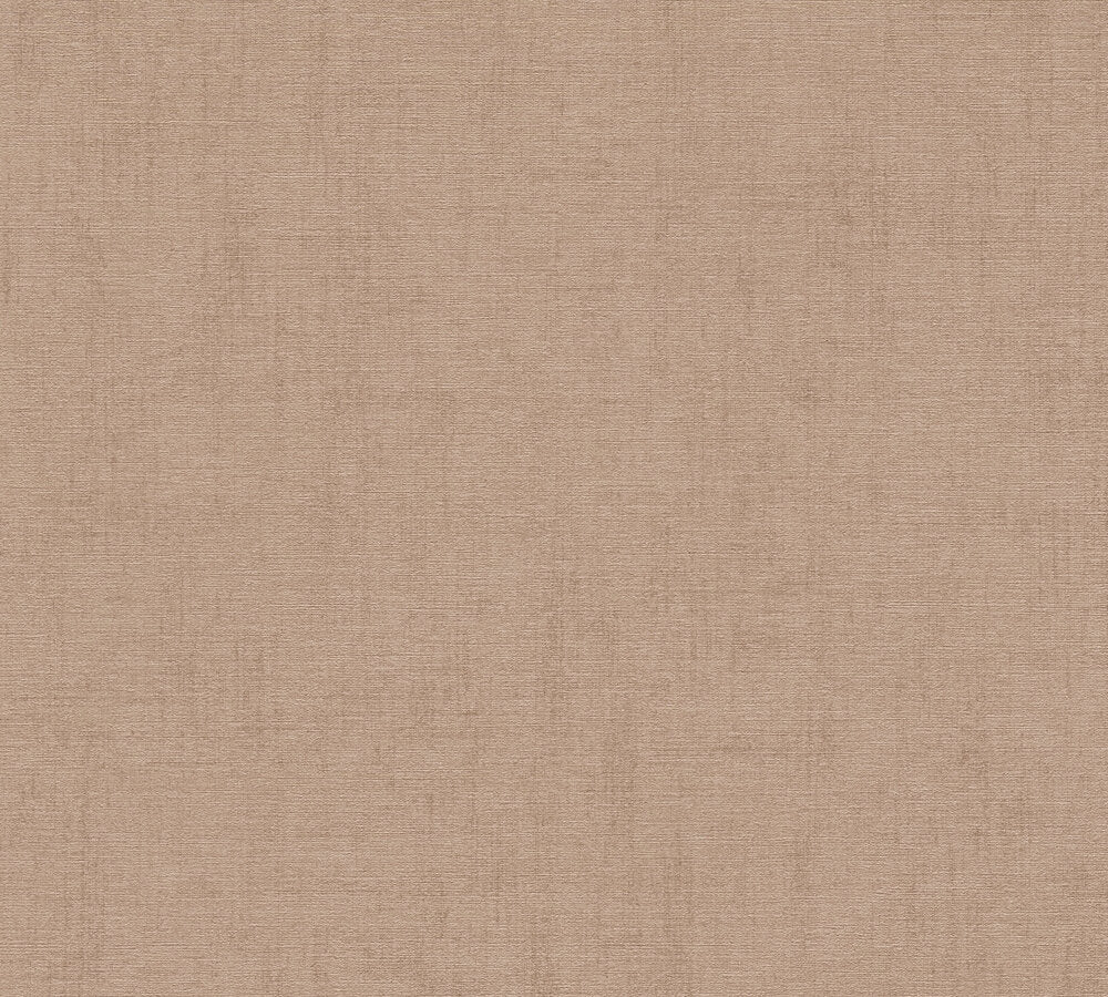 Mustertapete Leinenoptik Mocca - 10,05 m x 0,53 m