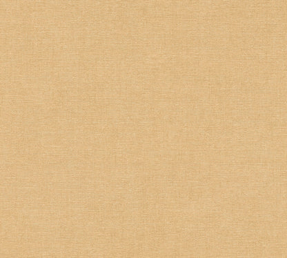 Mustertapete Leinenoptik Goldbeige Warm - 10,05 m x 0,53 m