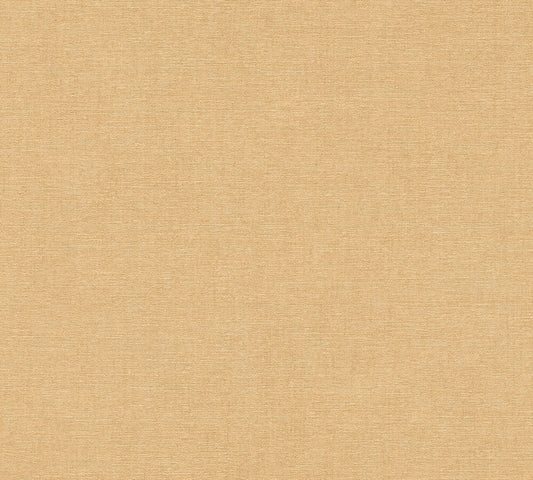 Strukturtapete Leinenoptik Goldbeige Warm