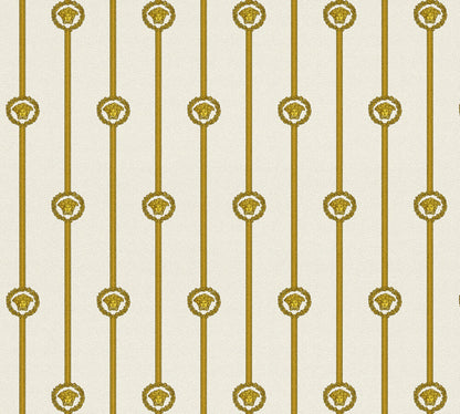 Versace I Love Baroque Weiß Barock Tapete - 10,05 m x 0,70 m