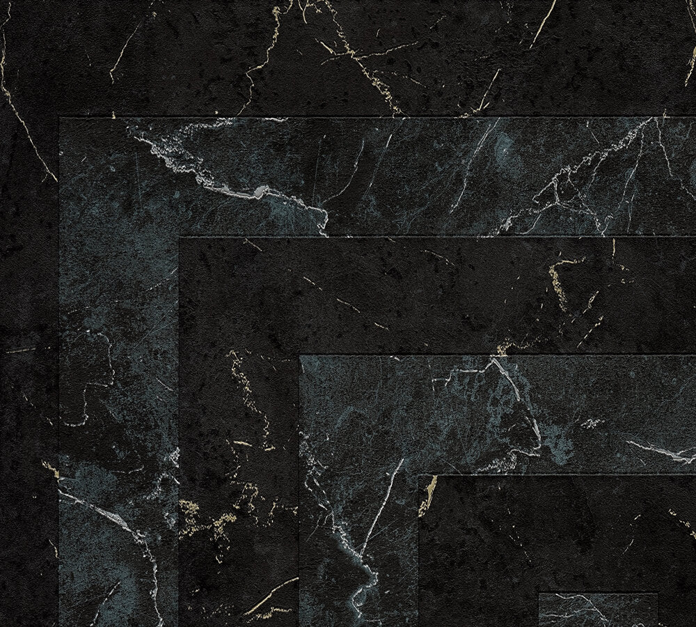 Versace Greek Grau Schwarz - 10,05 m x 0,70 m