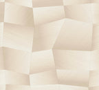 Mustertapete 3D-Geometrie Champagner - 10,05 m x 0,53 m