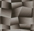 Mustertapete 3D-Geometrie Anthrazit-Bronze - 10,05 m x 0,53 m
