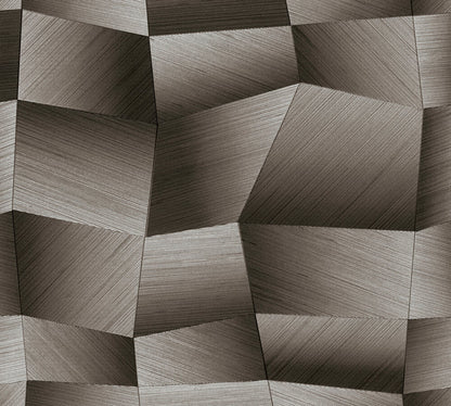 Livingwalls Vibes & Styles Damian - Refined Dimensions Geometrische Tapete Grau Schwarz - 10,05 m x 0,53 m