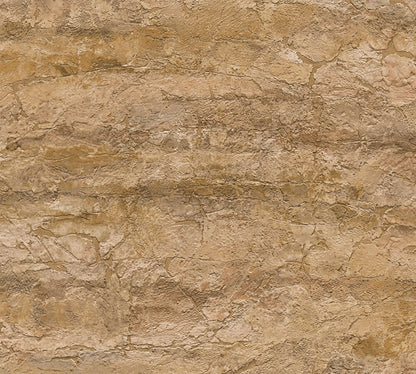 Mustertapete Antik-Putz Ockerbraun - 10,05 m x 0,53 m